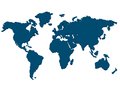 Continents illustration of all on white background Royalty Free Stock Image