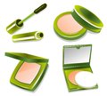 Cosmetic set isolated on a white background Stock Image