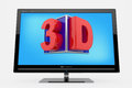 D monitor tv concept Royalty Free Stock Image