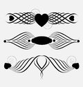Decorative ornamental header elements creative collection of Royalty Free Stock Images