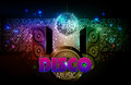 Disco abstract background neon light Royalty Free Stock Image
