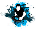 Dj surf style mixing with Royalty Free Stock Photography
