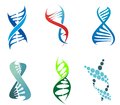 Dna and molecules molecule symbols set for chemistry or biology concept design editable vector illustration Stock Photo