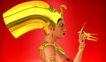 Egyptian mystic this is a poetic rendition of an queen who believed in the awesome power of mystics Stock Image