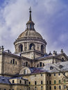 El escorial monastery detail november royal seat and of san lorenzo de residence of some kings of spain and spanish royal Stock Photos