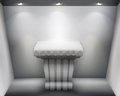Exposition vector illustration empty in museum Royalty Free Stock Photo