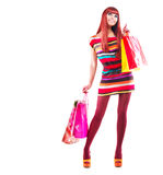 Fashion Shopping Girl Royalty Free Stock Photography