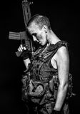 Female soldier Royalty Free Stock Photography