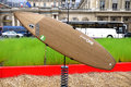 Flax in the city material composites using european linen and hemp fibers with their renewable and agricultural origins are Royalty Free Stock Photography