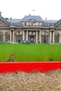 Flax in the city material composites using european linen and hemp fibers with their renewable and agricultural origins are Stock Photography