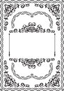 Floral border the perfect isolated on white Royalty Free Stock Image