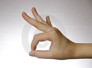 Hand Over White Free Stock Photo