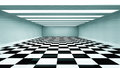 Futuristic interior d design modern black and white Royalty Free Stock Images