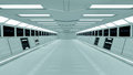 Futuristic interior d design and scifi and hud Royalty Free Stock Photography