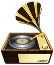Gramophone phonograph isolated illustration eps Royalty Free Stock Photo