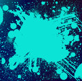 Grunge banner with white inky splashes Stock Photos