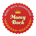 Guaranteed label isolated on white background d render Royalty Free Stock Image