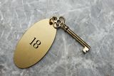 Hotel room key Stock Images