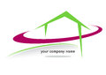 House business brand with colored circles on a white background Royalty Free Stock Photography