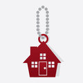House on chain symbol hanging a Royalty Free Stock Image
