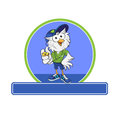 Im your coach a mascot owl as with whistle in hand Royalty Free Stock Photo