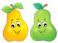 Image with pear theme eps vector illustration Royalty Free Stock Photos
