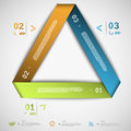 Infographic paper triangle template eps vector illustration Stock Photography
