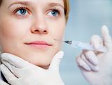 Injection of youth Stock Photo