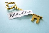 Key is education Royalty Free Stock Photo