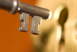 Key and keyhole Royalty Free Stock Photos