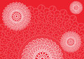 Lace abstract background design in red Stock Image