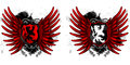 Lion shields heraldry in grunge style Royalty Free Stock Photos