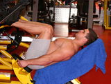 Man training in gym Stock Photography