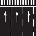 Marking road at pedestrian crossing the of the a vector illustration Stock Images