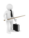 Men with pointer d image Stock Image