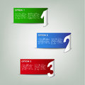 Modern color paper progress option background vector eps Royalty Free Stock Photo