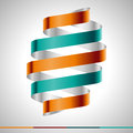 Modern zigzag infographic steps paper strip template the tape move in endless cycles can be used as infographics work flow layout Royalty Free Stock Photos