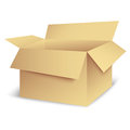 Open box new isolated carton can use like container icon Stock Images