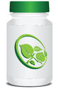 Organic medicine drug packaging environmentally friendly products vector illustration Stock Images