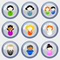 People icons vector set of Royalty Free Stock Image