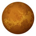 Planet venus isolated on white realistic background elements of this image furnished by nasa eps contains transparencies Stock Photo