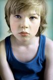 Portrait of sad boy Stock Image