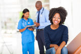 African woman examination Royalty Free Stock Image