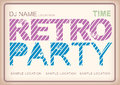 Retro poster abstract decorative design Stock Image
