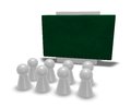 School play figures and board d illustration Stock Images