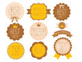 Set of high quality badge vector file eps Stock Photos
