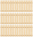 Set of three wooden fences seamless Stock Image