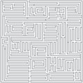 Square maze gray on a white background Stock Photo