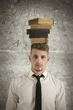 Stress in the study Royalty Free Stock Image