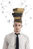 Stress in the study Stock Photo